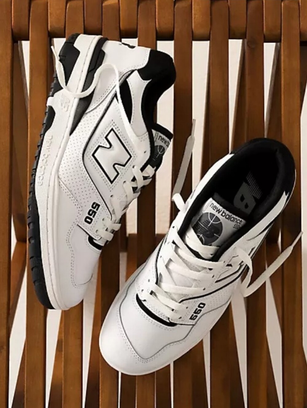 New Balance BB 550 sneakers - white, black